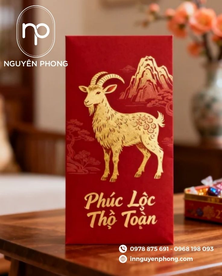 Kích thước bao lì xì phổ bến nhất hiện nay